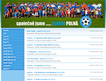 Tablet Screenshot of fotbalpolna.cz